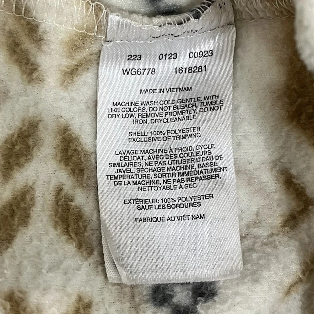 Columbia Aztec Print Fleece Jacket Full Zip Girls XL (18/20) Fits Adult S/M